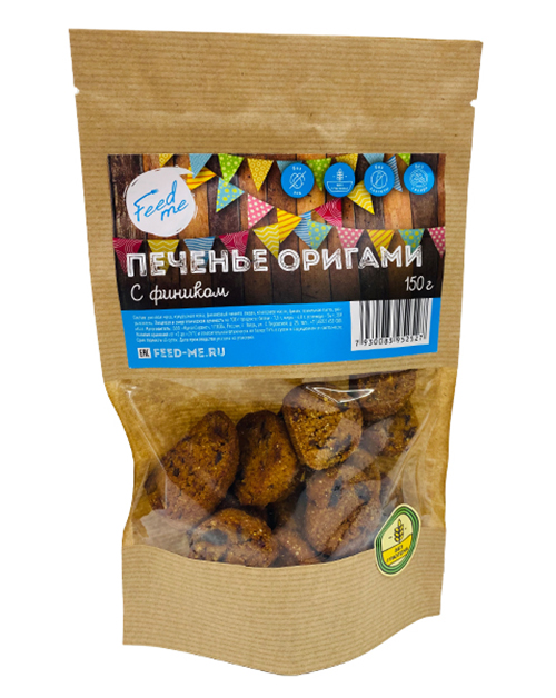 Печенье Feed me Оригами с фиником, 150 г