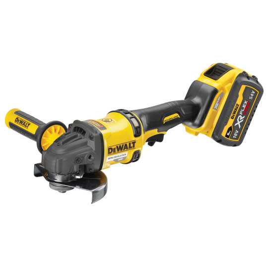 Угловая шлифмашина аккумуляторная DeWALT FLEXVOLT DCG418T2-QW 125мм