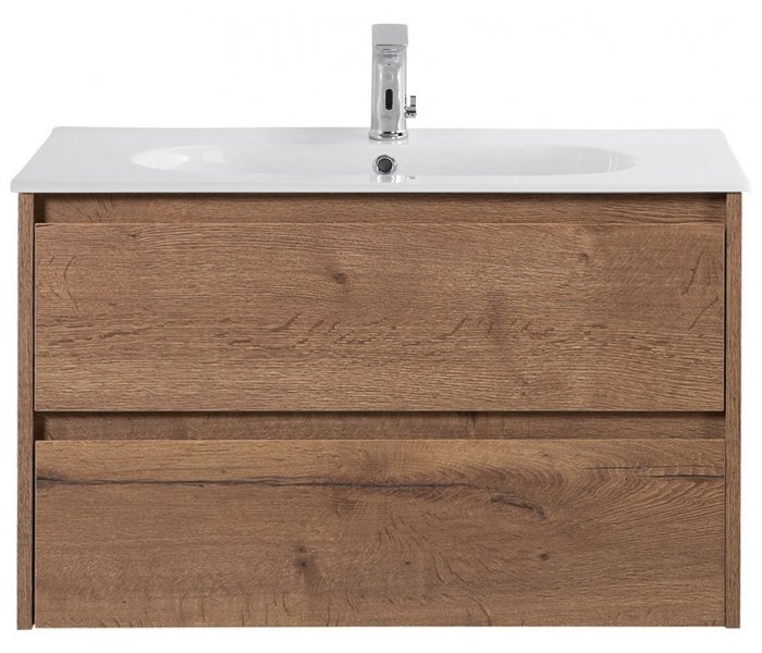

Тумба с раковиной BelBagno Kraft 80-LOV-800 Rovere Tabacco, Коричневый, Kraft