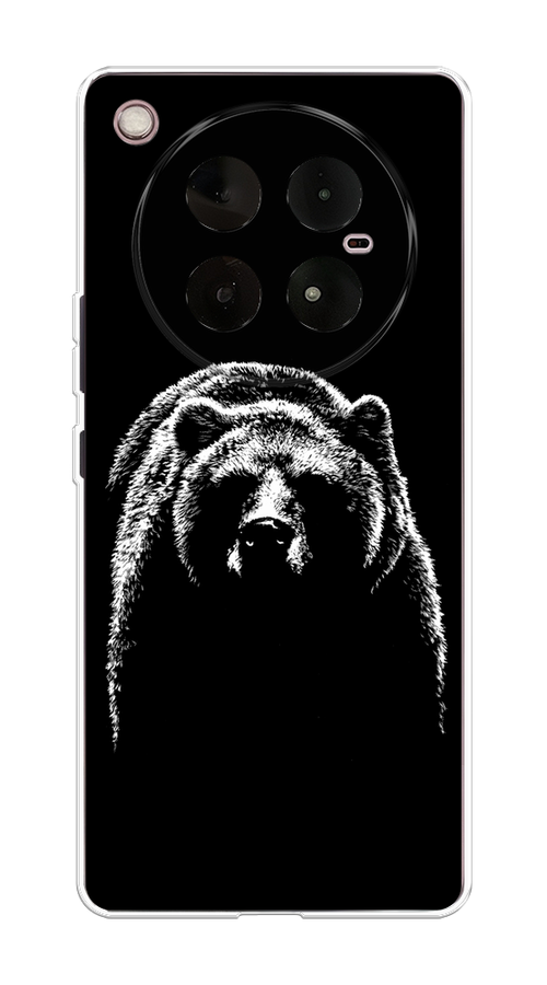 

Чехол на Infinix Zero 40 4G "Медведь в ночи", Белый;черный, 3106350-1