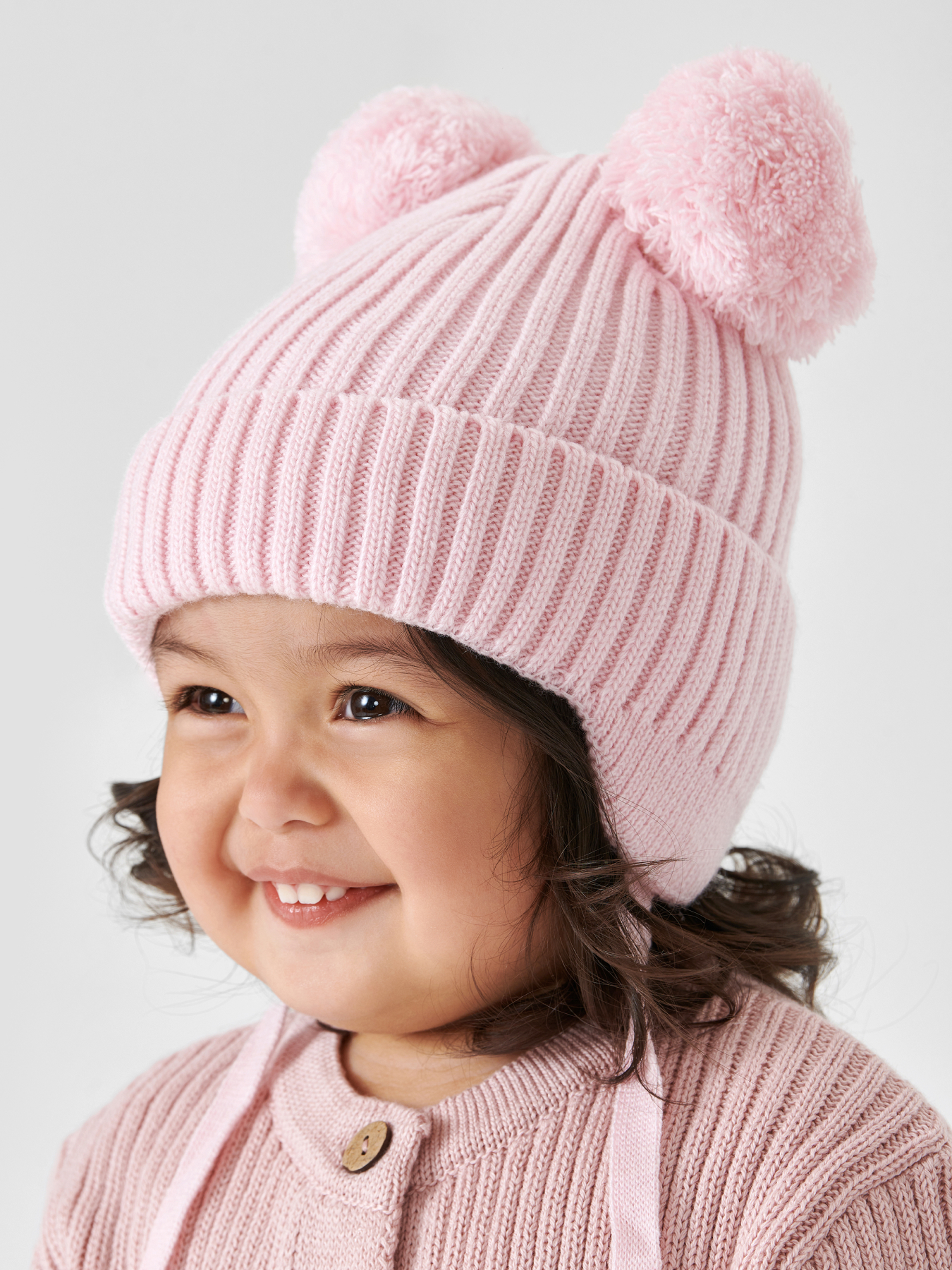 Шапка детская Happy Baby 89076, pink, 36 розовый