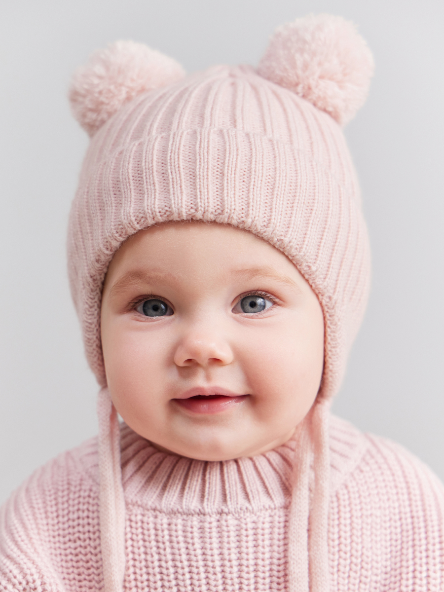 Шапка детская Happy Baby 89076, pink, 36