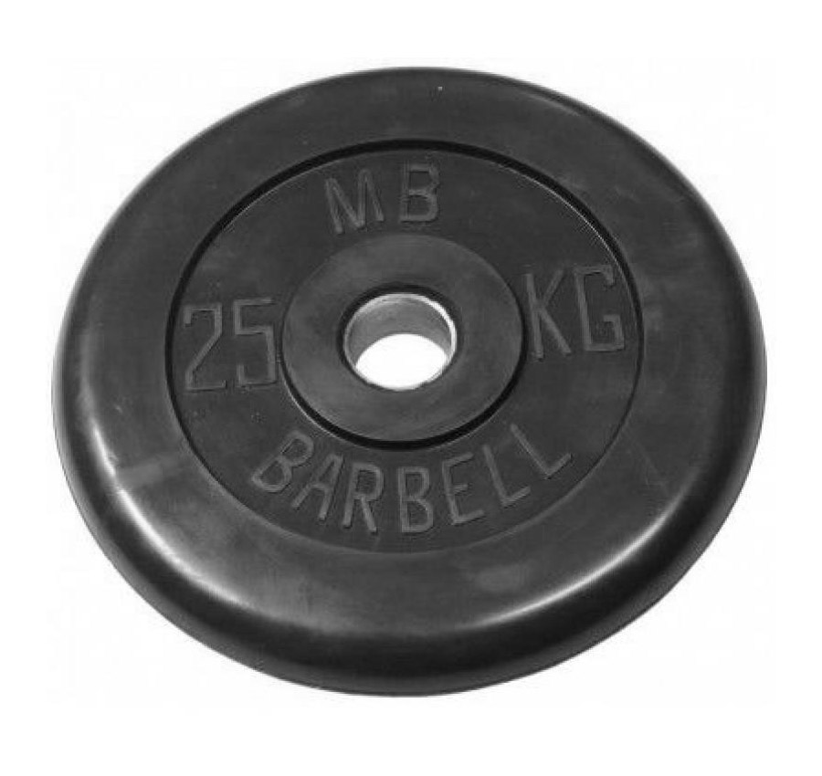 Диск для штанги MB Barbell Стандарт 5 кг, 26 мм черный