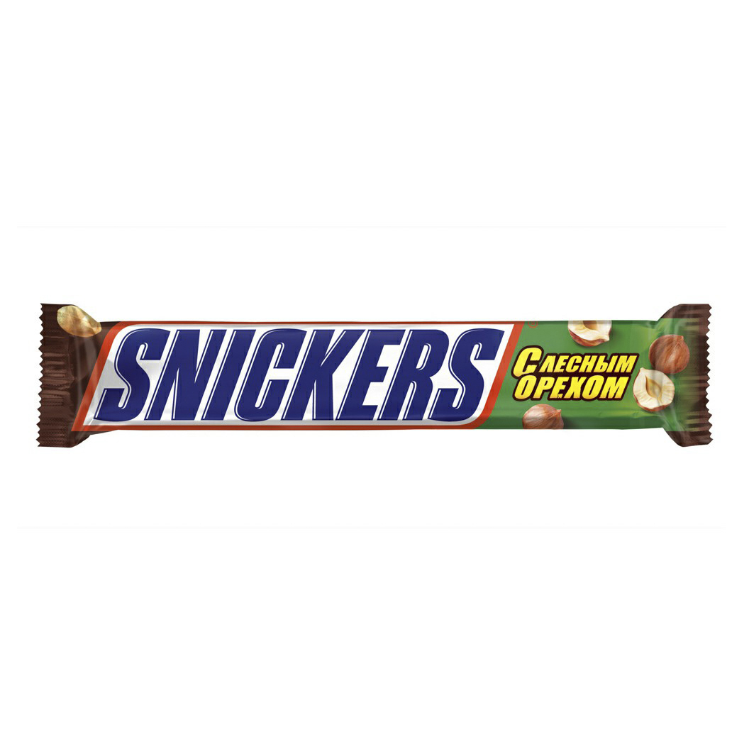

Шоколадный батончик Snickers с лесным орехом 81 г