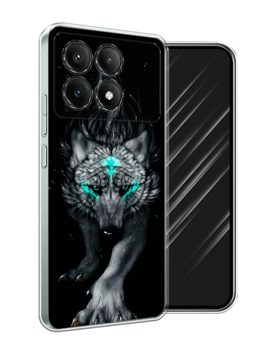 

Чехол Awog на Poco X6 PRO 5G "Волшебный волк", Черный;серый, 320950-1