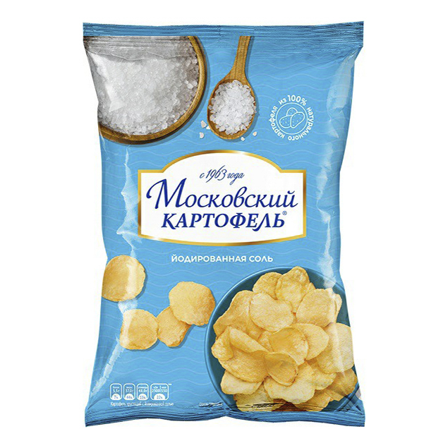 

Чипсы картофельные Московский картофель с йодированной солью 70 г