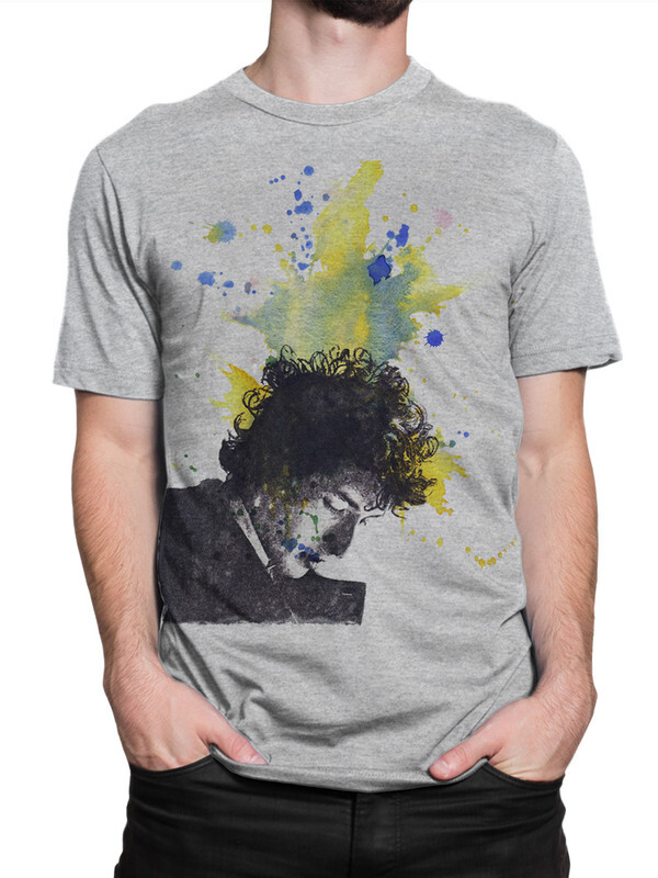 

Футболка мужская Dream Shirts Боб Дилан серая 2XL, Боб Дилан
