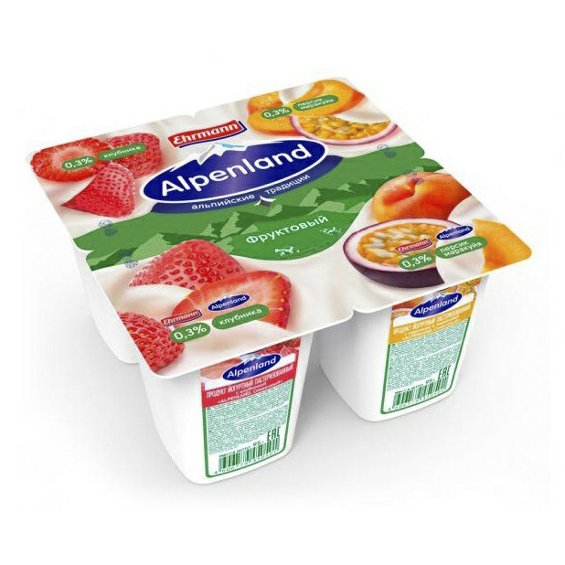 

Йогуртный продукт Alpenland 0,3% БЗМЖ 95 г в ассортименте