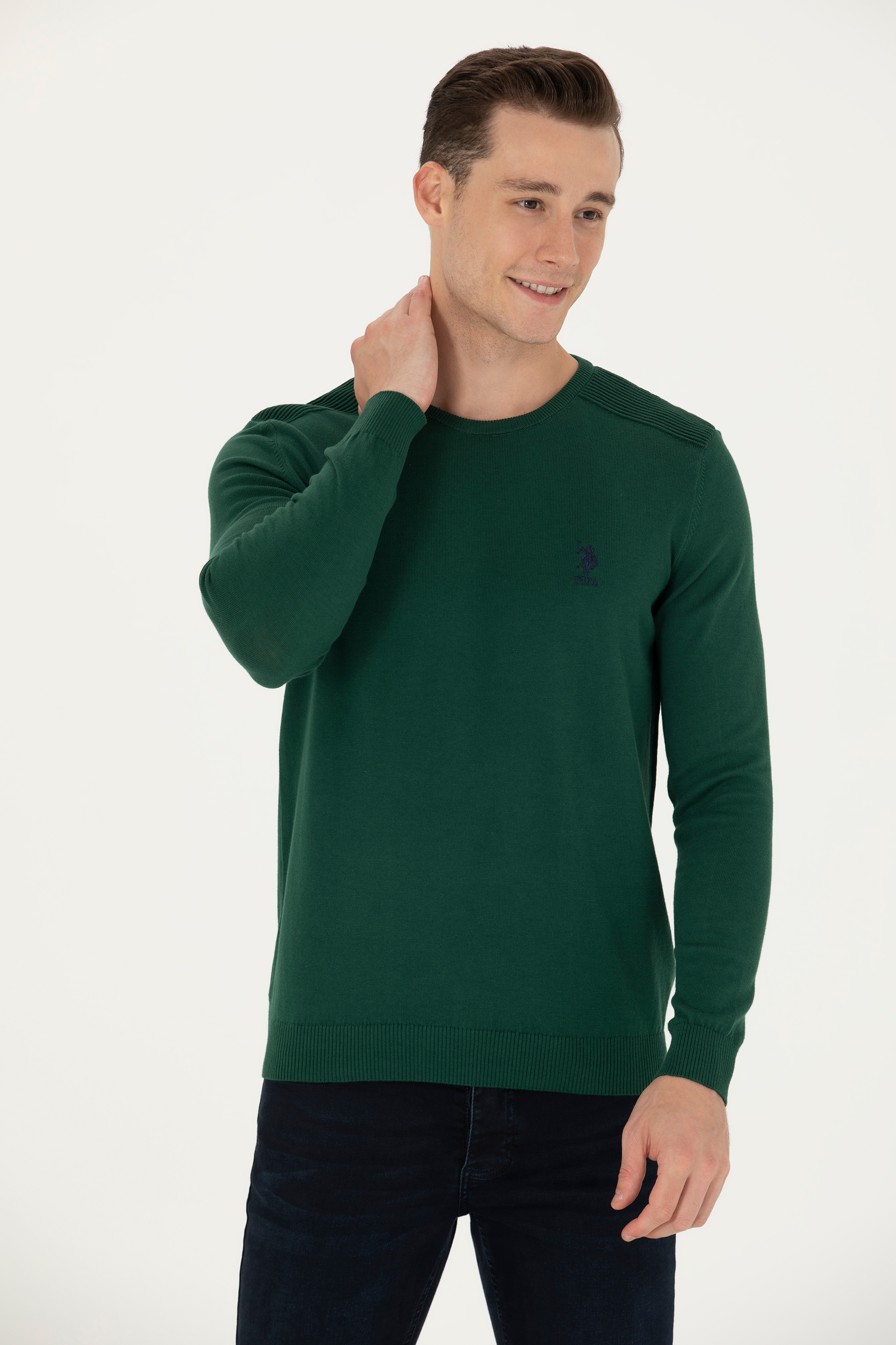 

Джемпер мужской US Polo G081SZ0TK0TD01-BSK23 зеленый S, G081SZ0TK0TD01-BSK23