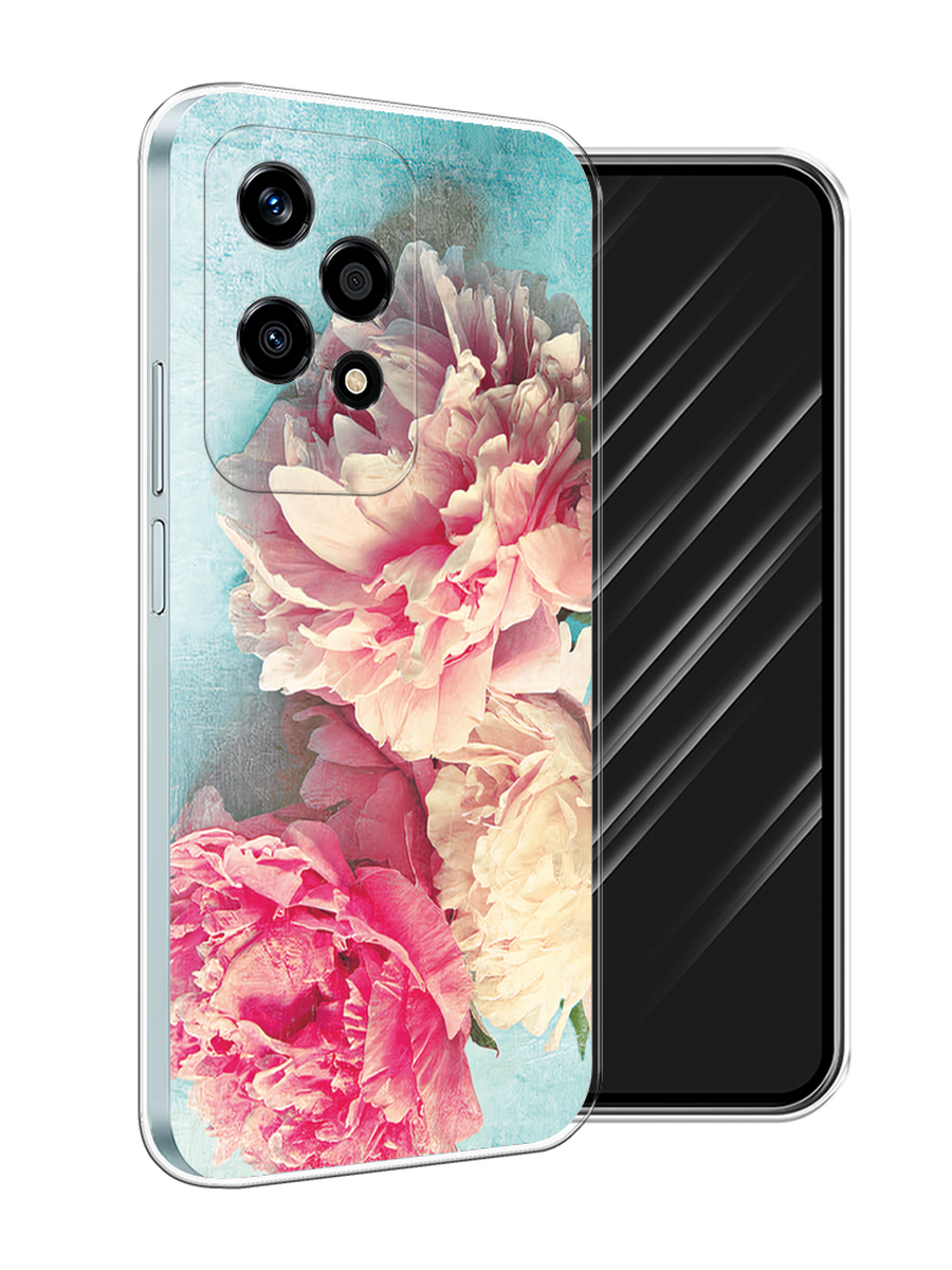 

Чехол Awog на Honor 200 Lite "Пионы new", Бирюзовый, 6124650-1