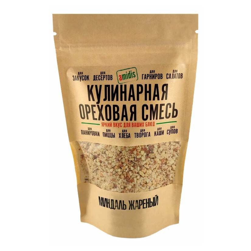 

Миндаль Amidis Кулинарная смесь жареный молотый 100 г
