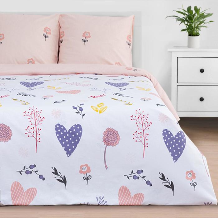 

Постельное белье Этель евро Flower garden 200 x217 , 220x240 , 70x70 2 шт., Eucalyptus