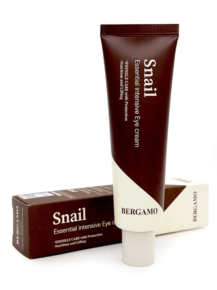 Bergamo Крем для век с муцином улитки интенсивный Snail Acid Essential Intensive Eye Cream