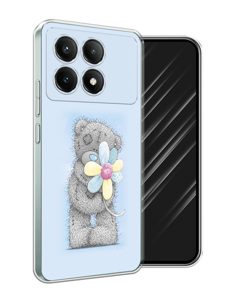 

Чехол Awog на Poco X6 PRO 5G "Me to you с ромашкой", Голубой;серый;желтый, 320950-1