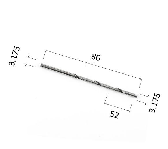 

Фреза спиральная однозаходная DJTOL N1LX3.52 для станка ЧПУ, N1LX