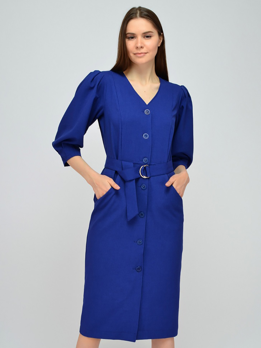 

Платье женское 1001dress VI00163BL синее 44 RU
