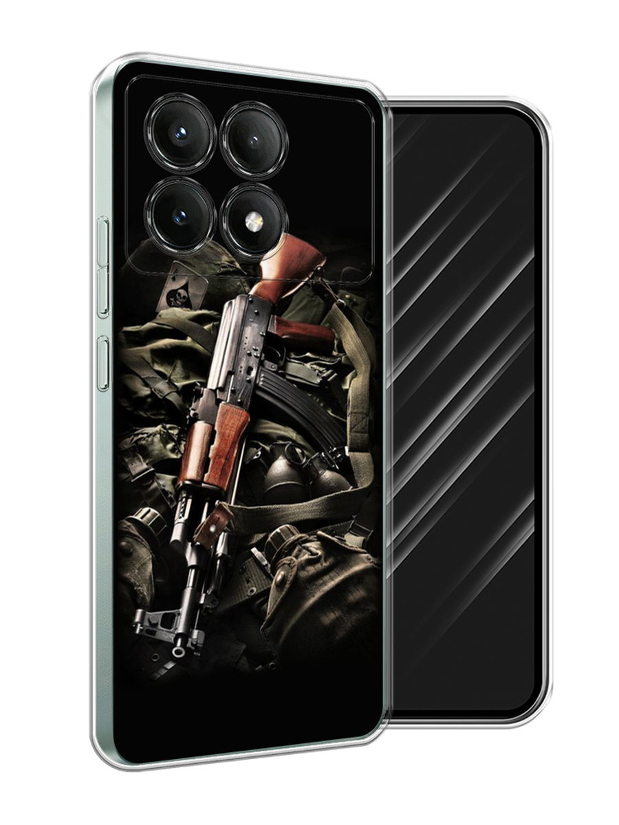 

Чехол Awog на Poco X6 PRO 5G "Автомат", Черный;коричневый;серый, 320950-1