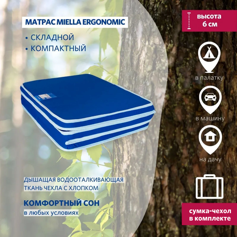 

Матрас детский, складной Miella Twisted-Ergonomic OKS 80x160 см, Twisted-Ergonomic OKS