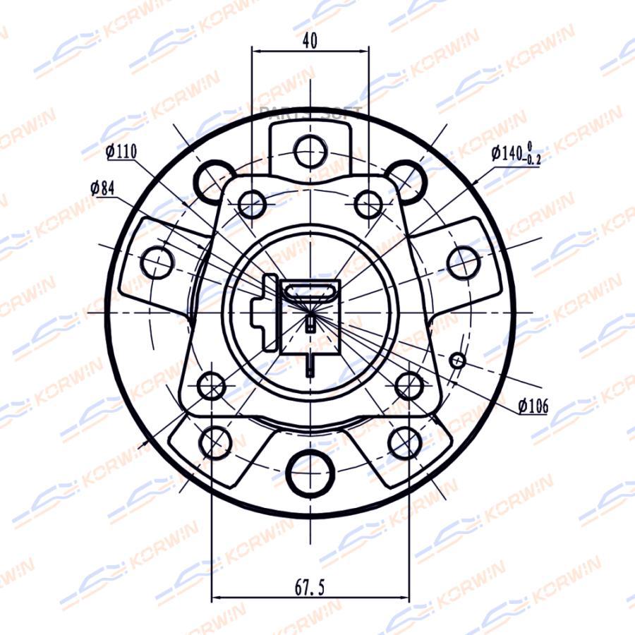 Ступица Колеса KORWIN kwah0027