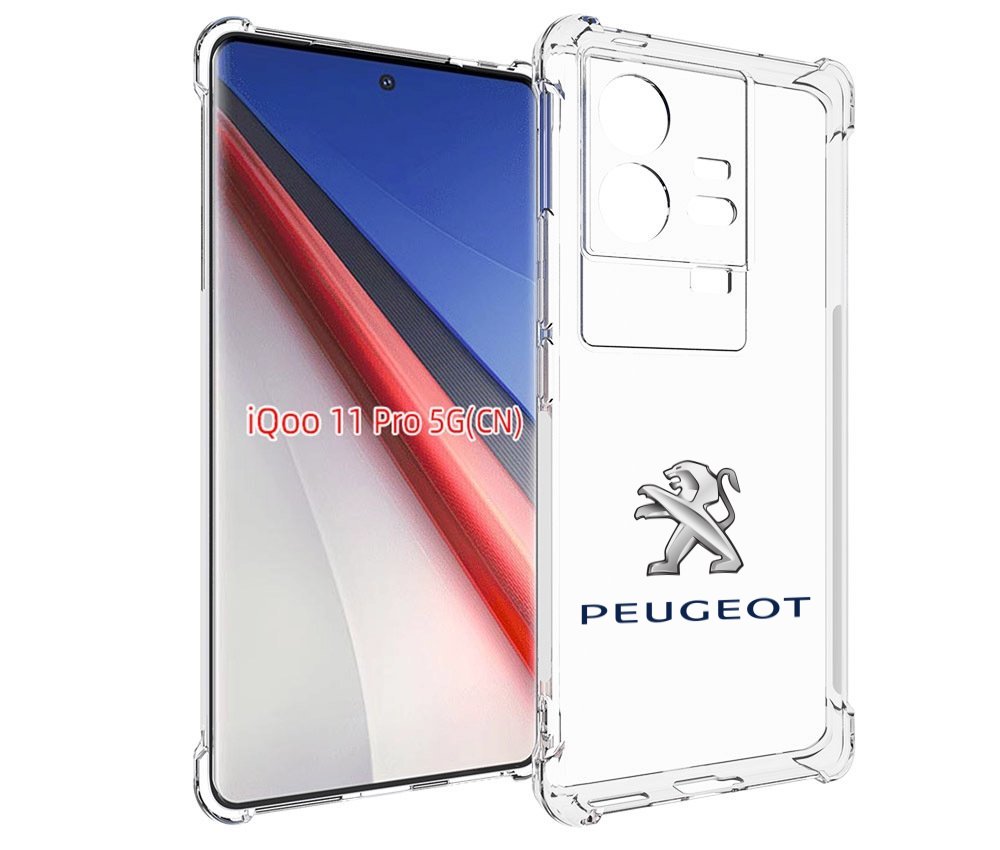 

Чехол бампер MyPads peugeot-пежо-3 мужской для Vivo iQOO 11 Pro ..., Прозрачный, Tocco