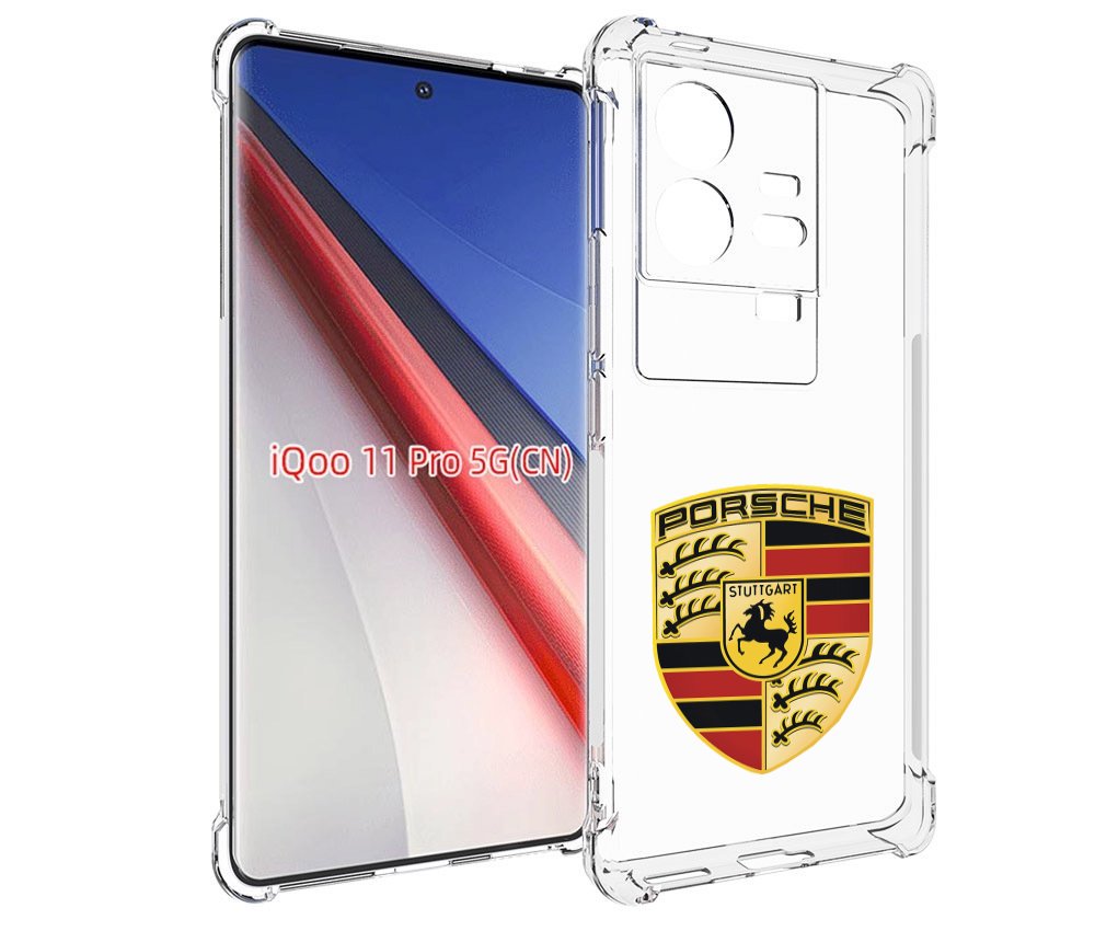 

Чехол бампер MyPads porsche-порш-5 мужской для Vivo iQOO 11 Pro ..., Прозрачный, Tocco