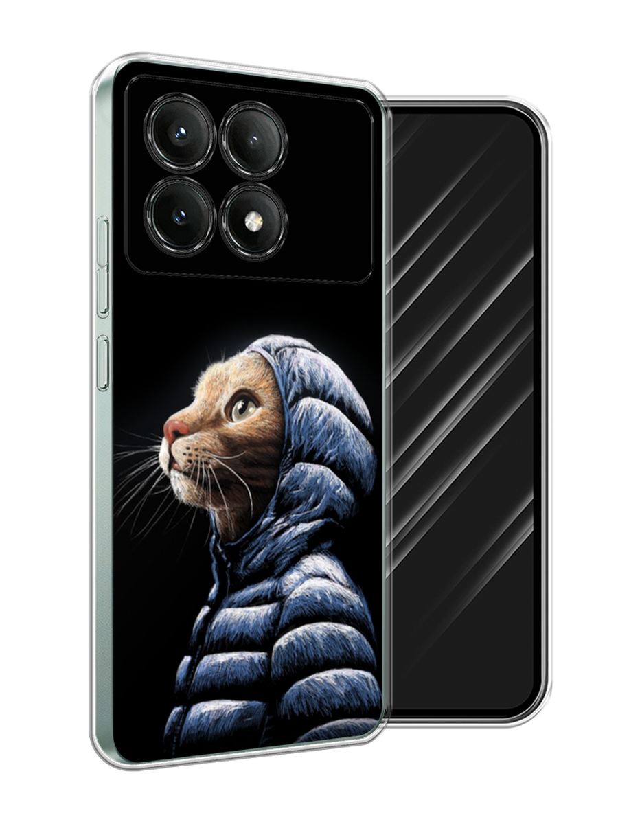 

Чехол Awog на Poco X6 PRO 5G "Кот в капюшоне", Черный;бежевый;синий, 320950-1