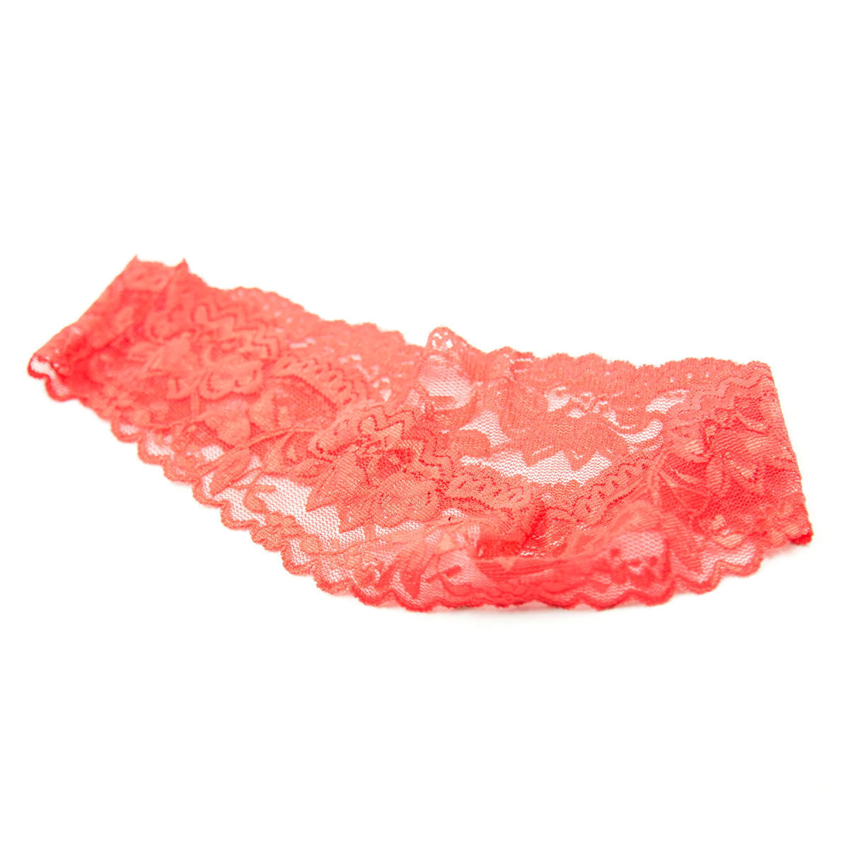 Маска KISSEXPO на глаза  ажурная красная