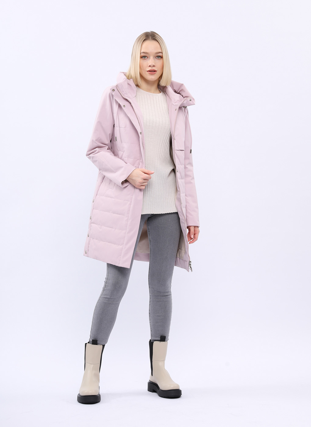 

Пальто женское Britt 60228 розовое 44, 60228