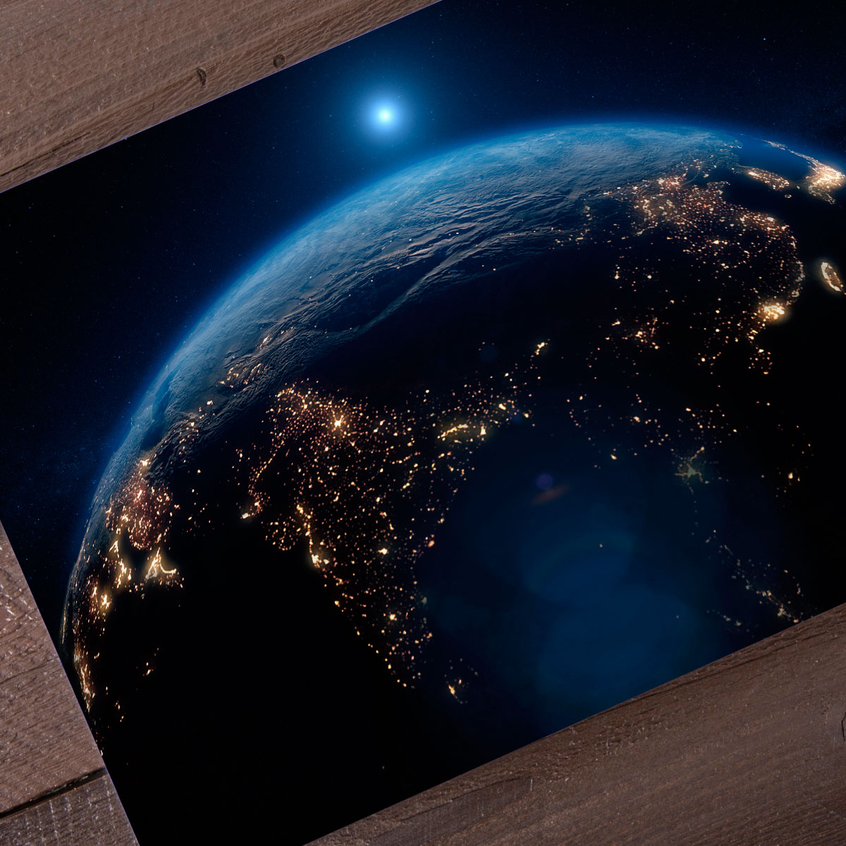 фото Наклейка на ноутбук verol "карта мира синяя" 25.6х36.3 см, наклейка на крышку ноутбука