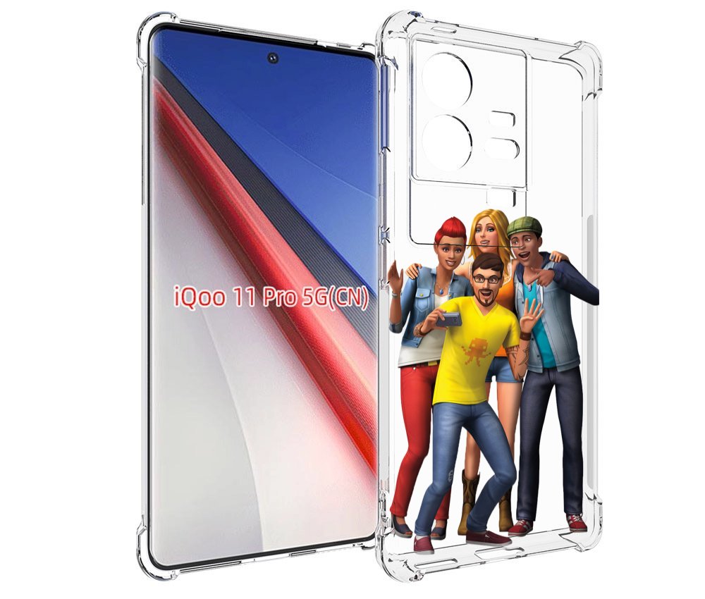 

Чехол бампер MyPads sims для Vivo iQOO 11 Pro противоударный, Прозрачный, Tocco