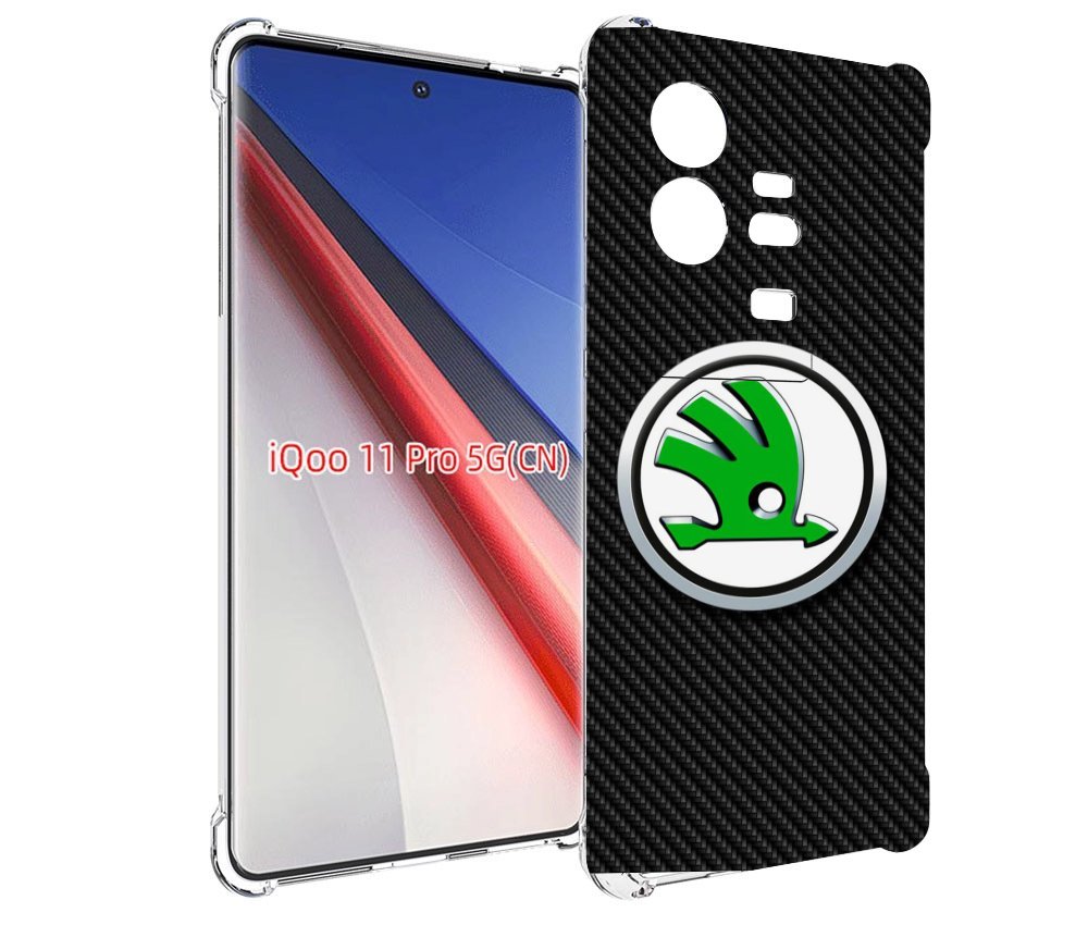 

Чехол бампер MyPads skoda шкода 2 для Vivo iQOO 11 Pro противоуд..., Прозрачный, Tocco