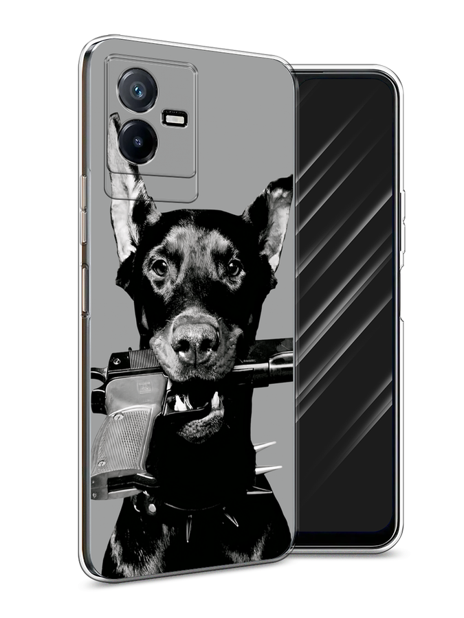 

Чехол Awog на Vivo Y73t "Доберман", Серый, 268050-1