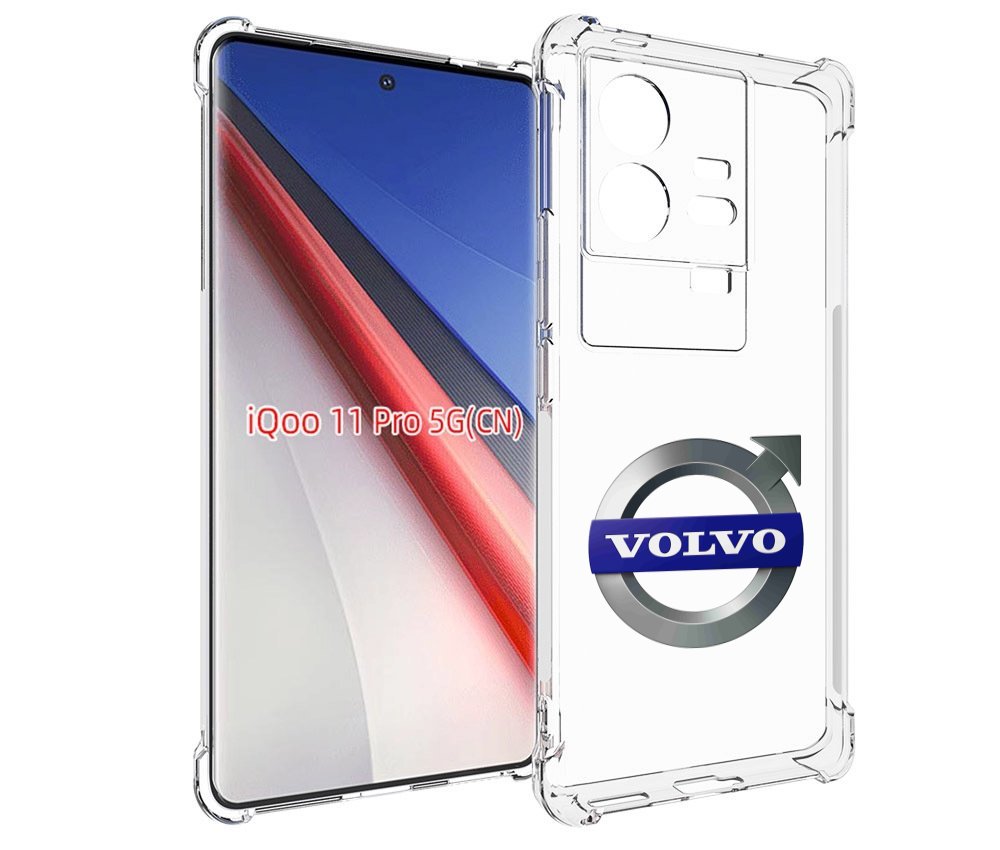 

Чехол бампер MyPads volvo мужской для Vivo iQOO 11 Pro противоуд..., Прозрачный, Tocco