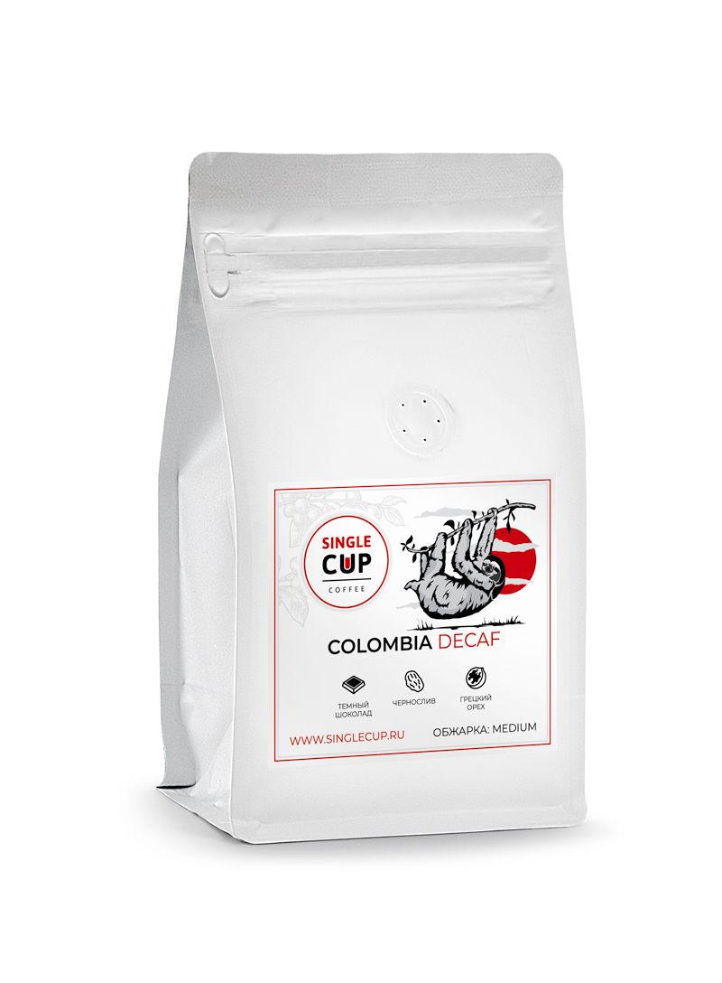

Кофе в зернах Single Cup Coffee Колумбия Decaf Обжарка Medium 250 г