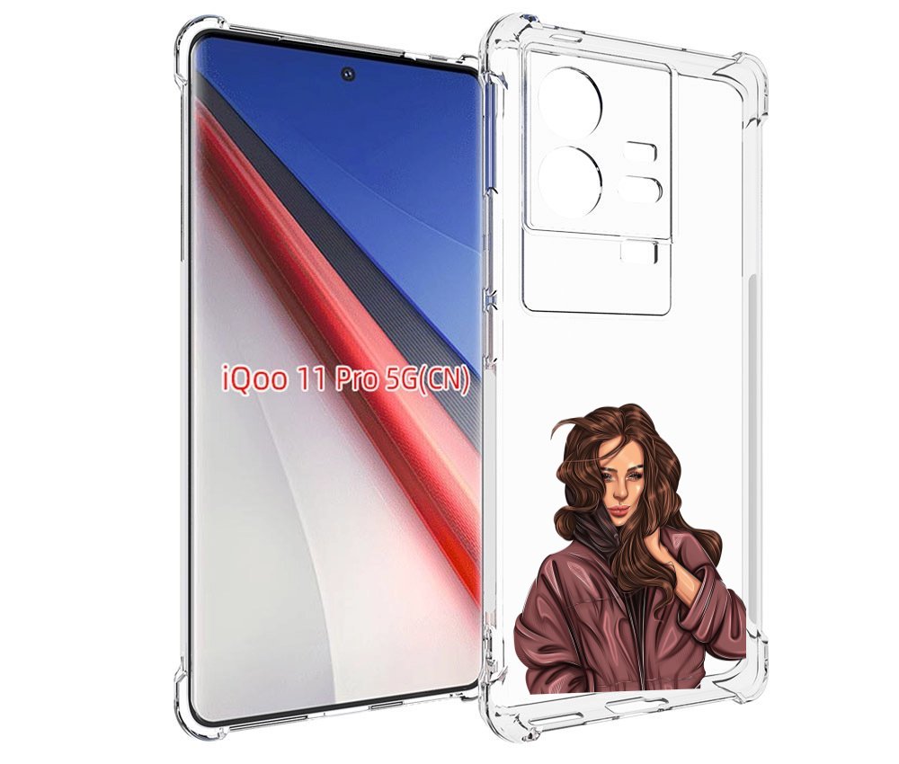 

Чехол бампер MyPads Арт-рисунок-девушки для Vivo iQOO 11 Pro про..., Прозрачный, Tocco