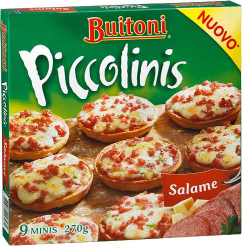 Пицца Buitoni Piccolinis Salame Салями замороженная 270 г