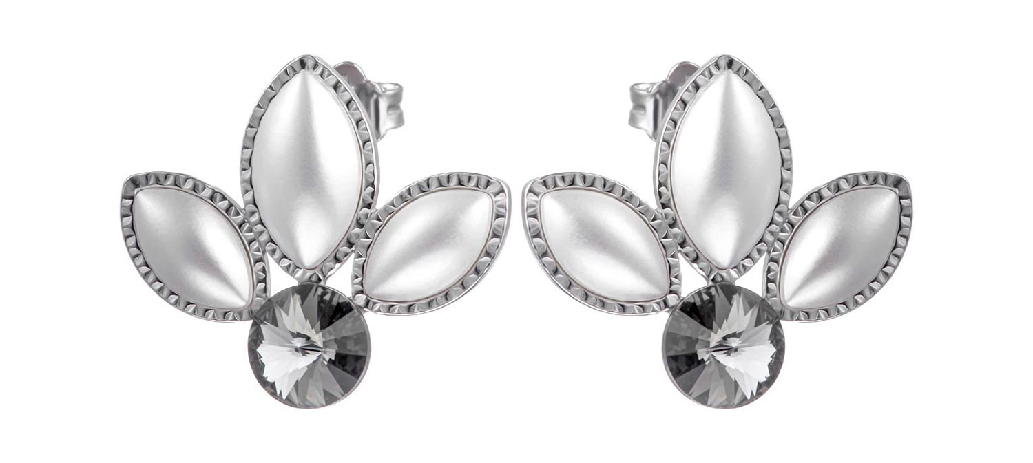 

Серьги-пусеты из серебра со swarovski/жемчугом Madde ITu001Ew-7603bd, ITu001Ew-7603bd