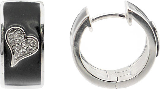 

Серьги из серебра с фианитом Element47 by JV ME12860A, ME12860A