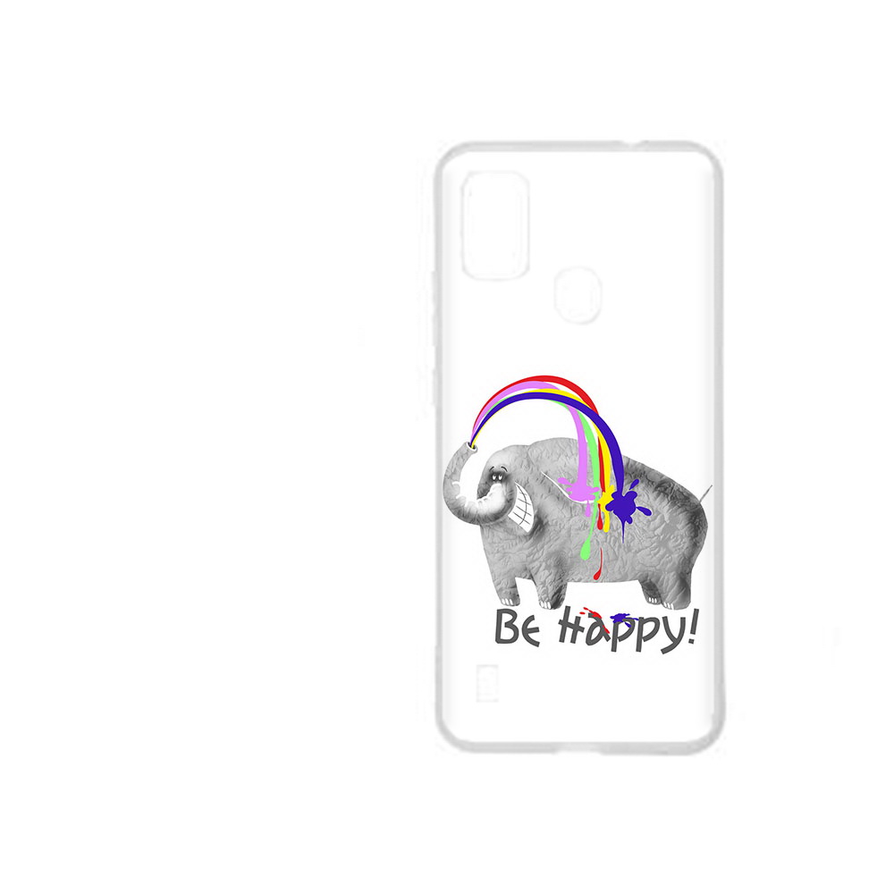 Чехол MyPads Tocco для ZTE Blade A51 счастливый слон (PT160198.458.632)