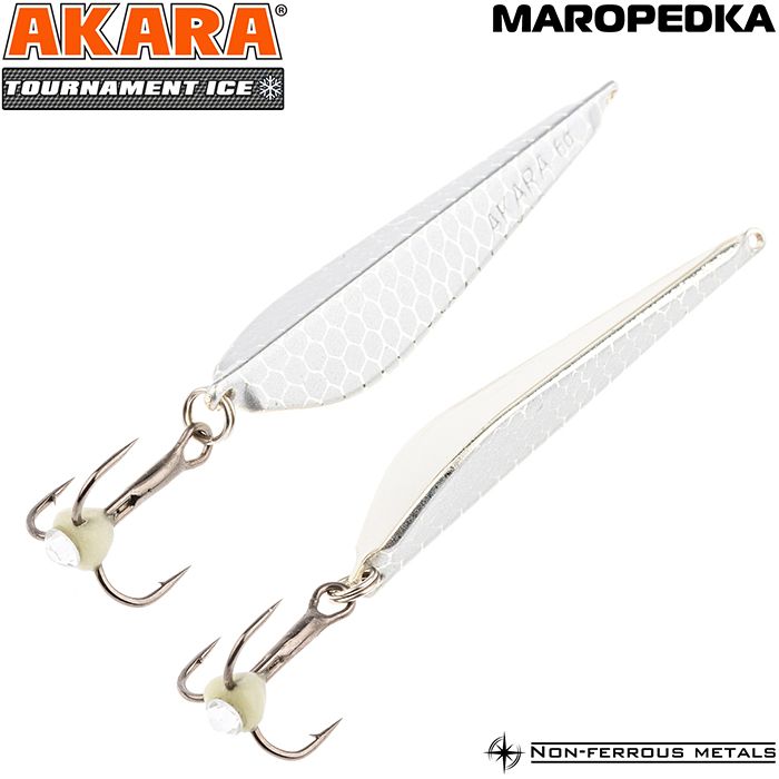 

Блесна Akara Tournament Ice ATI-MAR-100-33SIL маропедка 18 гр 100 мм, Tournament Ice