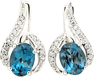 

Серьги из серебра с топазом/фианитом Марказит P22858-topaz-mistik-blue-mr, P22858-topaz-mistik-blue-mr