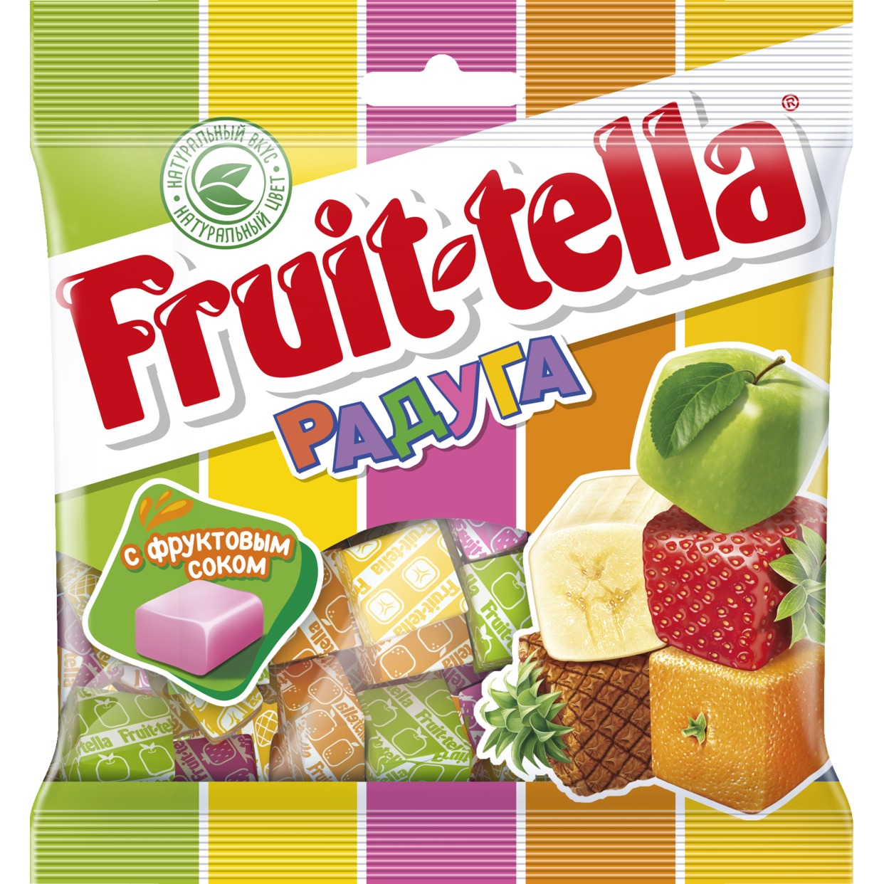 Жевательные конфеты Fruittella Радуга, 4 шт по 70 г