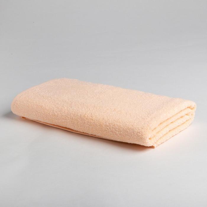 фото Полотенце махровое экономь и я 70х130 , персиковый, 100% хлопок, 320 гр/м2