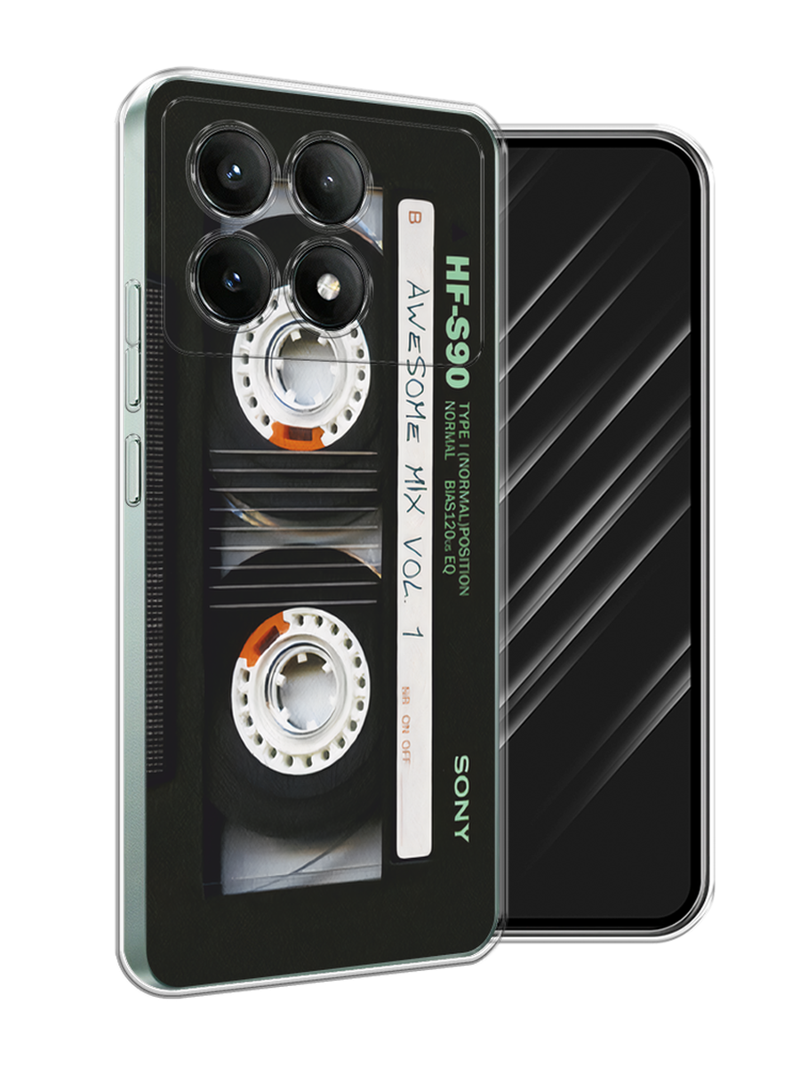 

Чехол Awog на Poco X6 PRO 5G "Кассета", Черный, 320950-1