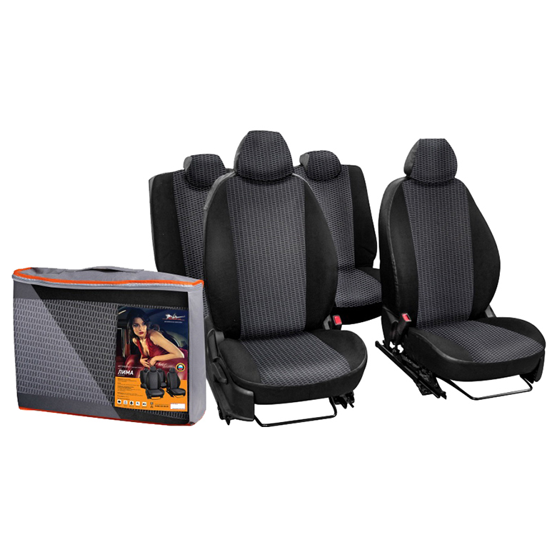 

Авточехлы Airline Renault Logan II ACCS-L-09 жаккард-кожзаменитель, черный