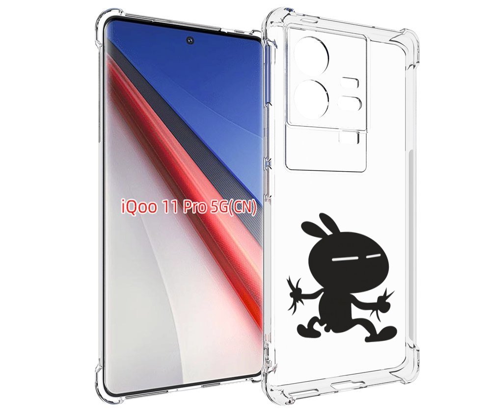 Чехол бампер MyPads Боец для Vivo iQOO 11 Pro противоударный