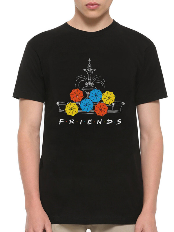 

Футболка мужская Dream Shirts Сериал Друзья черная M, Черный, Сериал Друзья