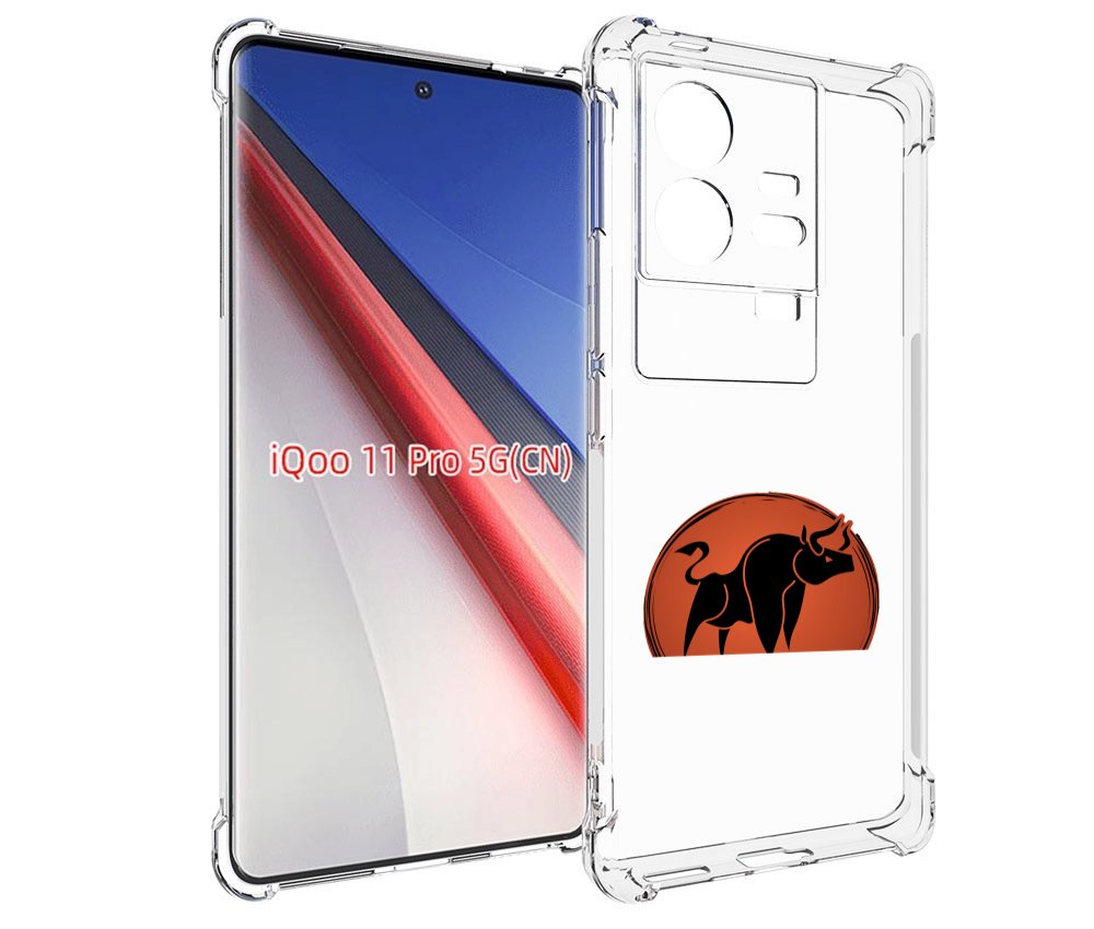

Чехол бампер MyPads Бык-2 для Vivo iQOO 11 Pro противоударный, Прозрачный, Tocco