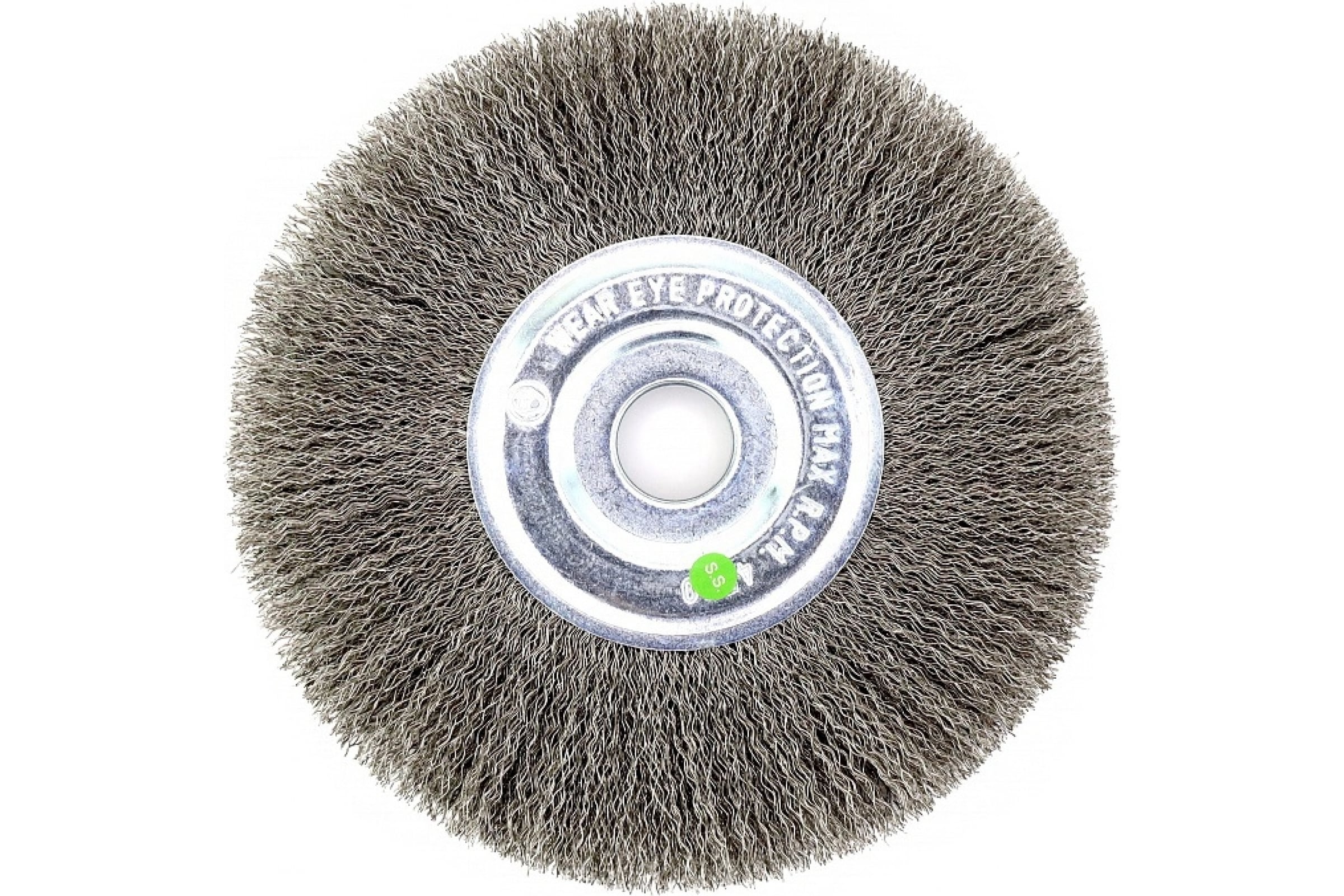 фото Eurobrush щетка дисковая 13-097 175х22.2 для ушм, ворс гофр нерж сталь 0,30 eb-mcst6