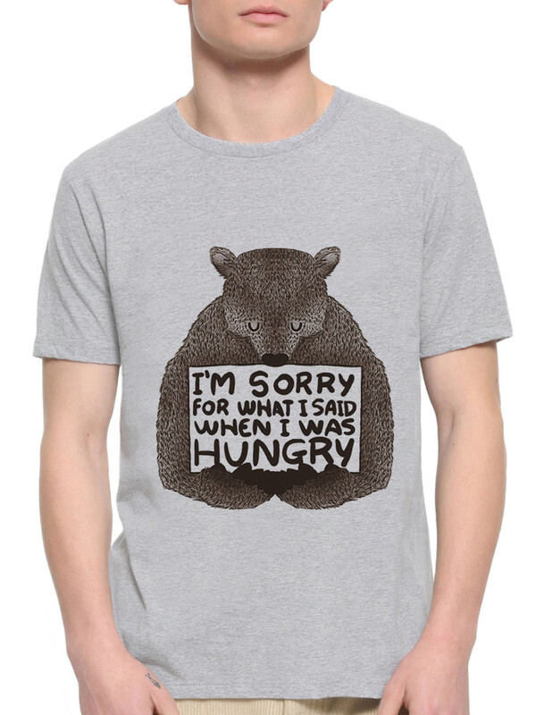 

Футболка мужская Dream Shirts Голодный Медведь серая M, Серый, "Голодный Медведь"